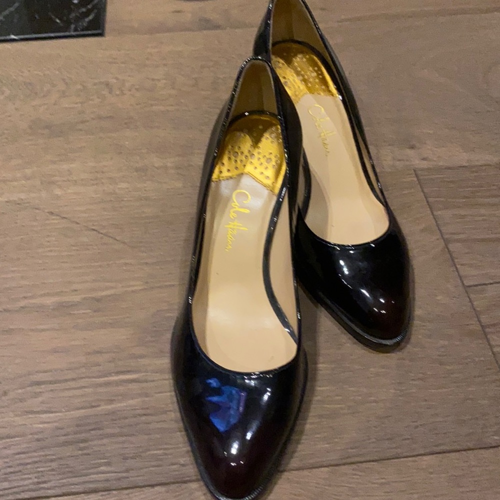 Cole Haan patent pumps